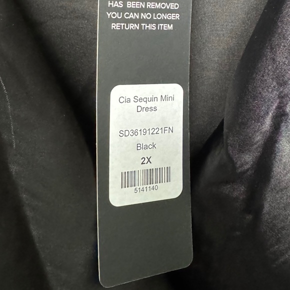 Fashion Nova - Plus Cia Sequin Mini Dress - Black - Picture 6 of 9